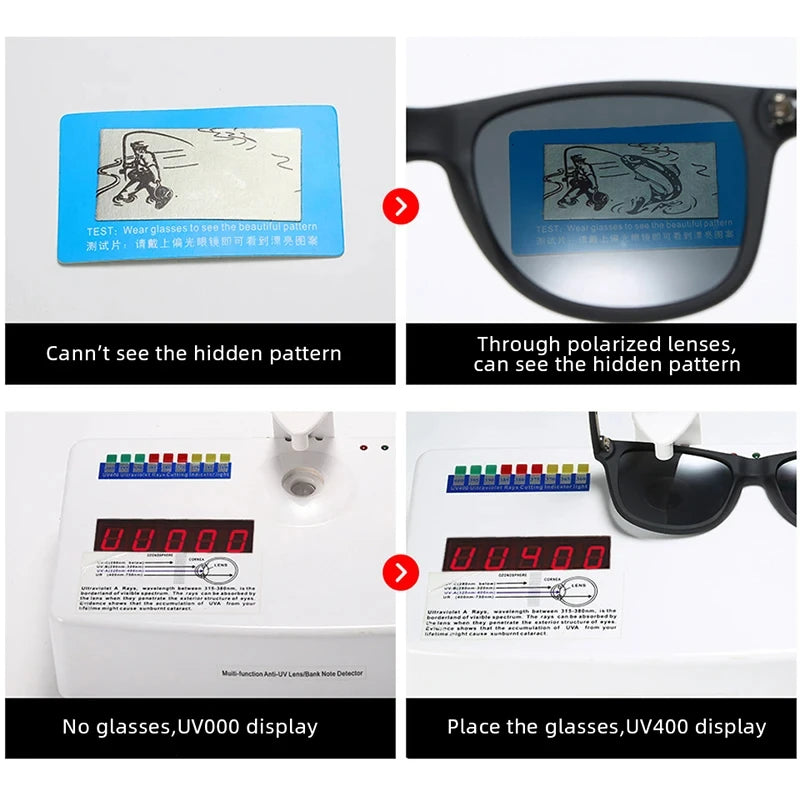 Lunettes de soleil polarisées carrées classiques pour hommes et femmes, rétro noires, mode été, Anti éblouissement, nuances de conduite