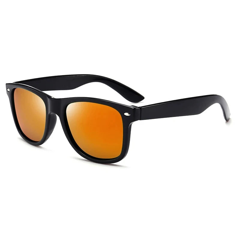 Lunettes de soleil polarisées carrées classiques pour hommes et femmes, rétro noires, mode été, Anti éblouissement, nuances de conduite